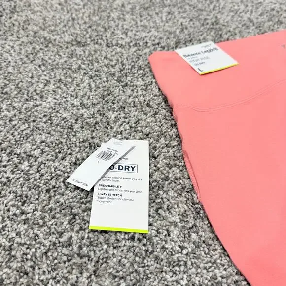 OLD NAVY Coral Activewear Workout High Rise Go-Dry Leggings Pants Size Large - Picture 3 of 5